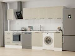 Alvinka 330X210 Cm Mbr_A Mutfak Dolabı Kumtaşı - Mdf