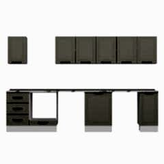 Alvinka 330X210 Cm Mbr_A Mutfak Dolabı Kumtaşı - Mdf