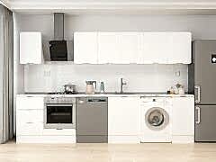 Alvinka 330X210 Cm Mbr_B Mutfak Dolabı Beyaz - Suntalam