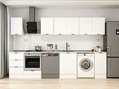 Alvinka 330X210 Cm Mbr_B Mutfak Dolabı Beyaz - Mdf