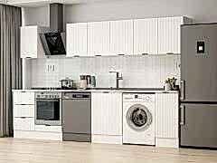 Alvinka 330X210 Cm Mbr_B Mutfak Dolabı Beyaz - Mdf