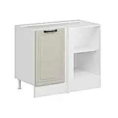 Alvinka Mutfak Modül Mbr_A Alt 1K1R 105Cm Köşe Dolap Beyaz Kumtaşı Suntalam