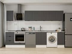 Alvinka 330X210 Cm Mbr_B Mutfak Dolabı Antrasit - Suntalam