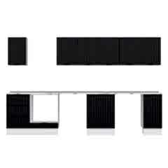 Alvinka 330X210 Cm Mbr_B Mutfak Dolabı Antrasit - Suntalam