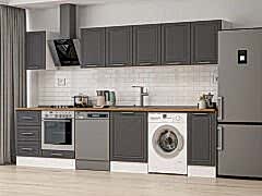 Alvinka 330X210 Cm Mbr_C Mutfak Dolabı Antrasit - Mdf