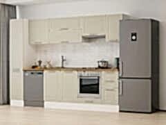 Alvinka 290X210 Cm Klasik Mebran Mutfak Dolabı Mb-E90B40S40-1 Mebran | Kumtaşı - Suntalam