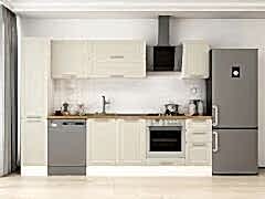 Alvinka 290X210 Cm Klasik Mebran Mutfak Dolabı Mb-E90B40S40-2 Mebran | Kumtaşı - Suntalam