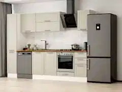 Alvinka 290X210 Cm Klasik Mebran Mutfak Dolabı Mb-E90B40S40-2 Mebran | Kumtaşı - Suntalam