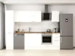 Alvinka 290X210 Cm Klasik Mebran Mutfak Dolabı Mb-E90B40S40-2 Mebran | Beyaz - Mdf