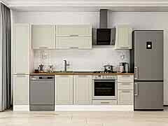 Alvinka 290X210 Cm Klasik Mebran Mutfak Dolabı Mb-E90B40S40-2 Mebran | Kumtaşı - Mdf