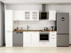 Alvinka 290X210 Cm Klasik Mebran Mutfak Dolabı Mb-E90B40S40-3 Mebran | Beyaz - Mdf