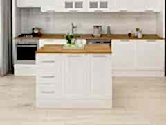 Alvinka 120 Cm Mbr_C Ada Mutfak Dolabı Beyaz Beyaz Mdf