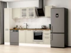 Alvinka 290X210 Cm Klasik Mebran Mutfak Dolabı Mb-E90B40S40-3 Mebran | Kumtaşı - Mdf