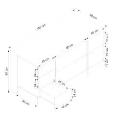 Alvinka 180 Cm Mbr_A Ada Mutfak Dolabı Beyaz Kumtaşı Mdf