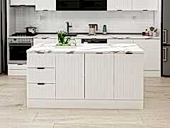 Alvinka 180 Cm Mbr_B Ada Mutfak Dolabı Beyaz Beyaz Suntalam