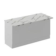 Alvinka 180 Cm Mbr_B Ada Mutfak Dolabı Beyaz Beyaz Mdf