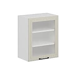 Alvinka Mutfak Modül Mbr_A Üst 1Dk2R 60-H72Cm Dolap Cam Beyaz Kumtaşı Suntalam