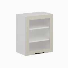 Alvinka Mutfak Modül Mbr_A Üst 1Dk2R 60-H72Cm Dolap Cam Beyaz Kumtaşı Mdf