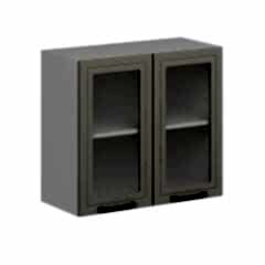 Alvinka Mutfak Modül Mbr_A Üst 2Dk1R 80-H72Cm Dolap Cam Beyaz Kumtaşı Suntalam