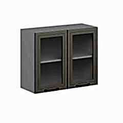 Alvinka Mutfak Modül Mbr_A Üst 2Dk1R 90-H72Cm Dolap Cam Beyaz Kumtaşı Suntalam