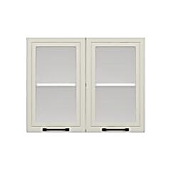 Alvinka Mutfak Modül Mbr_A Üst 2Dk1R 90-H72Cm Dolap Cam Beyaz Kumtaşı Suntalam