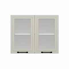 Alvinka Mutfak Modül Mbr_A Üst 2Dk1R 90-H72Cm Dolap Cam Beyaz Kumtaşı Mdf