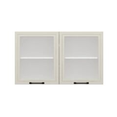 Alvinka Mutfak Modül Mbr_A Üst 2Dk1R 120-H72Cm Dolap Cam Beyaz Kumtaşı Mdf