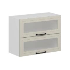 Alvinka Mutfak Modül Mbr_A Üst 2Yk1R 80-H60Cm Dolap Cam Beyaz Kumtaşı Mdf