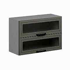 Alvinka Mutfak Modül Mbr_A Üst 2Yk1R 90-H60Cm Dolap Cam Beyaz Kumtaşı Suntalam