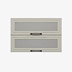 Alvinka Mutfak Modül Mbr_A Üst 2Yk1R 90-H60Cm Dolap Cam Beyaz Kumtaşı Suntalam