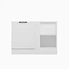 Alvinka Mutfak Modül Mbr_A Alt 1K1R 120Cm Köşe Dolap Beyaz Beyaz Suntalam