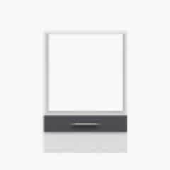 Alvinka Mutfak Modül Mbr_C Alt 1K 60Cm Ank Dolap Beyaz Antrasit Mdf