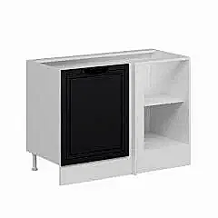 Alvinka Mutfak Modül Mbr_A Alt 1K1R 120Cm Köşe Dolap Beyaz Antrasit Suntalam