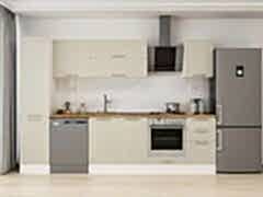 Alvinka 300X210 Cm Klasik Mebran Mutfak Dolabı Mb-E90B45S45-2 Mebran | Kumtaşı - Suntalam