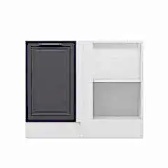 Alvinka Mutfak Modül Mbr_C Alt 1K1R 105Cm Köşe Dolap Beyaz Antrasit Suntalam