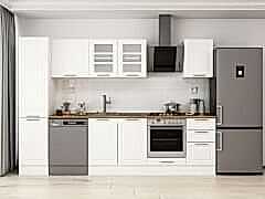 Alvinka 300X210 Cm Klasik Mebran Mutfak Dolabı Mb-E90B45S45-3 Mebran | Beyaz - Mdf