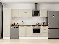 Alvinka 305X210 Cm Klasik Mebran Mutfak Dolabı Mb-E90B45S50-2 Mebran | Kumtaşı - Suntalam