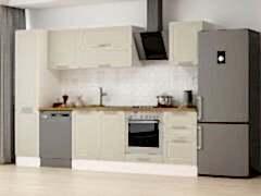 Alvinka 305X210 Cm Klasik Mebran Mutfak Dolabı Mb-E90B45S50-2 Mebran | Kumtaşı - Mdf