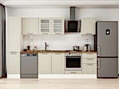 Alvinka 305X210 Cm Klasik Mebran Mutfak Dolabı Mb-E90B45S50-3 Mebran | Kumtaşı - Suntalam