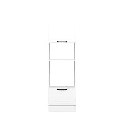 Alvinka Mutfak Modül Mbr_A 60-H222Cm Boy Ank Dolabı Beyaz Beyaz Mdf