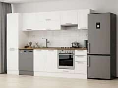 Alvinka 300X210 Cm Klasik Mebran Mutfak Dolabı Mb-E90B50S40-1 Mebran | Beyaz - Suntalam