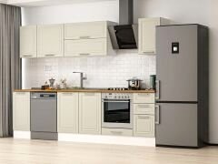 Alvinka 280X210 Cm Klasik Mebran Mutfak Dolabı M-E80S40S40-2 Mebran | Kumtaşı - Suntalam