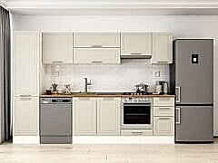 Alvinka 300X210 Cm Klasik Mebran Mutfak Dolabı Mb-E90B50S40-1 Mebran | Kumtaşı - Suntalam