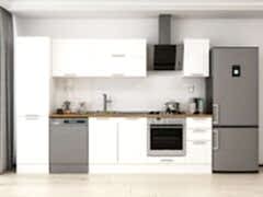 Alvinka 300X210 Cm Klasik Mebran Mutfak Dolabı Mb-E90B50S40-2 Mebran | Beyaz - Suntalam