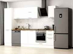 Alvinka 300X210 Cm Klasik Mebran Mutfak Dolabı Mb-E90B50S40-2 Mebran | Beyaz - Suntalam