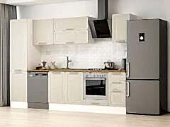 Alvinka 300X210 Cm Klasik Mebran Mutfak Dolabı Mb-E90B50S40-2 Mebran | Kumtaşı - Suntalam