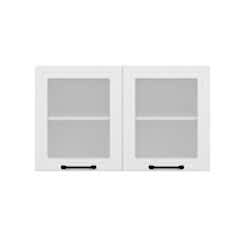 Alvinka Mutfak Modül Mbr_A Üst 2Dk1R 100-H60Cm Dolap Cam Beyaz Beyaz Suntalam