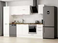 Alvinka 300X210 Cm Klasik Mebran Mutfak Dolabı Mb-E90B50S40-2 Mebran | Beyaz - Mdf