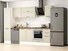 Alvinka 300X210 Cm Klasik Mebran Mutfak Dolabı Mb-E90B50S40-2 Mebran | Kumtaşı - Mdf