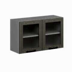 Alvinka Mutfak Modül Mbr_A Üst 2Dk1R 100-H60Cm Dolap Cam Beyaz Kumtaşı Mdf